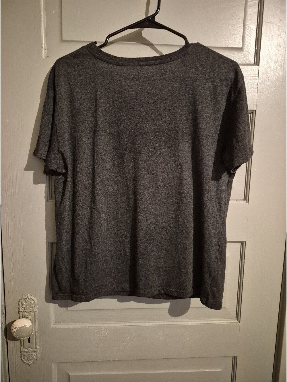 Modern Lux Gray “ Happy Mind Happy Life” Graphic Women’s T-shirt Size Large - Picture 3 of 3